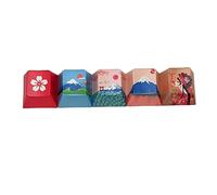 5pcs Monte Personalità Keycap Cinque lati PBT Sublimazione Cherry Altezza Tastiera Meccanica Keycap Cherry Profilo Keycaps Pbt