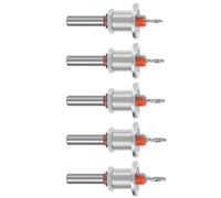 5Pcs Multifunzione Limit Taper Hole Round Shank Countersink Drill Bit con Profondità Regolabile Stop per Preciso Lavorazione Del Legno Trapano Elettrico Martello