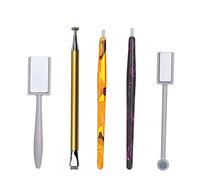 5Pcs Nail Tool con testa fiore design penne stick per Cat Eye Gel Polish Art