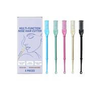 5pcs naso Trimmer Set Avanzato Doppio Bordo Manuale Dispositivo di Rimozione Dei Capelli Nasale con Ear Pick per Adulti