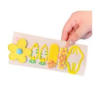 5Pcs Nuvola Fiore Carota Fermagli Per Capelli Per Bambini Bella Fiore Tema Del Fiore Clip Per I Bambini Del Partito Della Decorazione