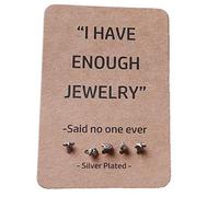 5pcs Orecchini Orecchini Mini Orecchini Stelle Marine Tartaruga Granchio Cocco Orecchini Conchiglia Orecchini a Bottone Carino Accessori Gioielli, Argento Elegante e Popolare Practical Treatment