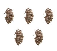 5Pcs Orecchini Pendenti Unisex In con Piumino Non Piercing S5T45791