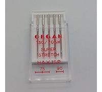 5PCS Organo aghi per macchina da cucire domestiche super stretch HAX1SP 130/705H Flat Sided aghi