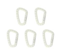 5pcs Outdoor Multifunzionale Fibbie Arrampicata Moschettone Fibbie Appeso Portachiavi Per Campeggio E Multiuso Clip Riflettente