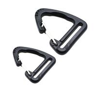 5Pcs/Pack Plastic Triangle Carabiner Spring Clip Quickdraw Buckles Hook Keychain Backpack Outdoor Camping Accessories(38mm)