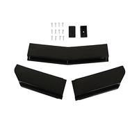 5Pcs Paraurti Anteriore Diffusore Canard Protector, KIMISS Da 110 a 140mm Paraurti Anteriore Spoiler Splitter CarFront Bumper Lip Body Kit Anticollisione Universale per Modifica (Nero lucido)