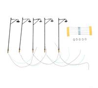 5pcs per 3v LED Modello Ferrovia Lampade con Resistori 5pcs per | Compatibile con indicatore HO OO, fascio LED bianco, scena stradale realistica, set da 5 pezzi, cablaggio facile