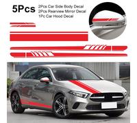 5Pcs Per Audi A5 S5 RS5 All models Carrozzeria Tettuccio Cofano Motore Adesivi