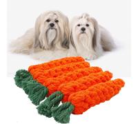 5pcs Pet Dog Makew Toys Bella corda di cotone carota per denti denti per la