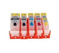 5pcs PGI325 CLI326 Cartucce a inchiostro ricaricabili compatibili con MG8130 5230 MG6230 MG8230 MG533 IP4830 4930 Le stampanti includono chips ARC
