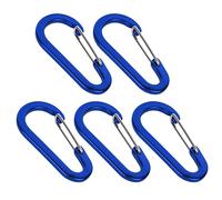 5Pcs Piccolo Moschettone Clip In Lega di Alluminio Molla Moschettone Ganci Alpinismo Fibbia Campeggio Esterna Multi-Tool Facile Da Usare Alpinismo Fibbia Clip Outdoor