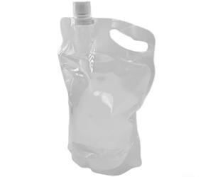 5pcs pieghevole 2L Water Bag per uso esterno tra cui escursionismo per campeggio ciclismo viaggio bocca larga beccuccio e comoda maniglia integrata