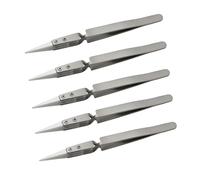 5PCS Pinzette Elettroniche In Ceramica Antistatiche Per Saldatura Reverse Acid