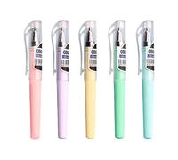 5PCS Pocket Gel Pen 4.17Inch Short Gel Ink Pen Quick Drying Office Firma per Scrivere Diario Ufficio Scuola Breve Quick Dry