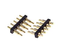 5PCS Pogo Pin Connettore Molla Caricata Di Contatto Sonda Di Ricarica Header Pins 2.54 Griglia 7.0mm Alta,DIP,1×5 Pin