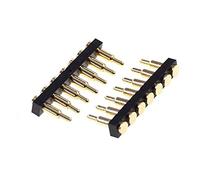5PCS Pogo Pin Connettore Molla Caricata Di Contatto Sonda Di Ricarica Header Pins 2.54 Griglia 7.0mm Alta,SMD,1×7 Pin