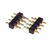 5PCS Pogo Pin Connettore Molla Caricata Di Contatto Sonda Di Ricarica Header Pins 2.54 Griglia 7.0mm Alta,DIP,1×4 Pin