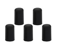 5pcs Portable Black Black Black Endpin Punta Protettore Musical Strumenti Accessorio, Durevole, Colorfast, Facile da Trasportare, per Suonare il Violoncello Liscio