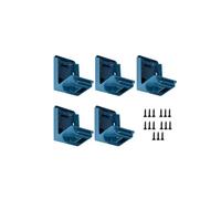 5PCS Power Tools Battery Mount Holder 2 in 1 Tool Holder for Battery Tool Storage Rack Bracket with Screws DIY