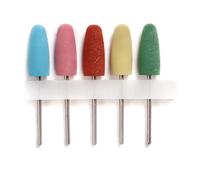 5pcs Pratico Silicone Unghie Lucidatura Strumenti Elettrico Unghie Trapano Bit Per Casa Casa Manicure Appassionati E Cura Delle Ung