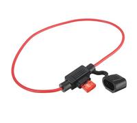 5pcs Presa di corrente impermeabile Mini Tipo di lama in linea Portafusibili con fusibili di ricambio auto 10A