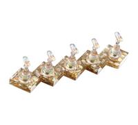 5Pcs Professionale Unghie Art Display Stand Per Uso Del Salone Pratica Base ABS E Anti Tip Design Per Salon E Uso Domestico Attrezzature Presentazione Unghie