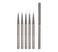 5Pcs Professionale Unghie Arte Liner Pennelli Set Più Dimensioni Per Unghie Acriliche Dettaglio Progettazione Strumenti