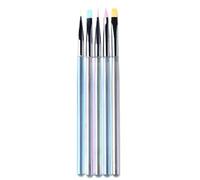 5pcs Professionale Unghie Arte Pennelli Per Strisciatura Precisa E Dettaglio Fine Line Unghie Penna Manicure Unghie Accessori Arte Pennelli Gel