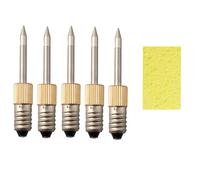 5PCS Punte per Saldatura per Interfaccia E10 Acciaio Rame per Uso Lunga Durata