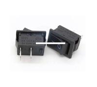5Pcs Push Button Switch 15x21mm SPST 2Pin 6A 250V 10V 125V KCD1-101 Snap-in On/Off Rocker Switch 15MM*21MM Black ICXLPMC