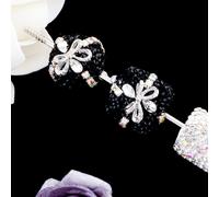 5pcs Quadrato Dritto Foro Perline Fai da Te Chiave Catena Borsa Penna Accessori