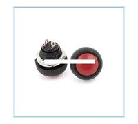 5pcs Red Button 12mm Thread SPST Momentary Pushbutton Switch AC 125V 6A 250V 3A