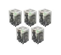5PCS Relè for usi generali 4pdt, relais a 14 pin AC/DC 12V 24V 36V 48V 110V 220V 380V interruttore relè(DC,380V)
