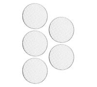 5pcs Rotondo Monouso Filo Rete Griglia Ferro Arrostire Barbecue/Grigliata