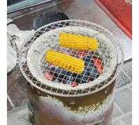 5pcs Rotondo Monouso Filo Rete Griglia Ferro Arrostire Barbecue/Grigliata