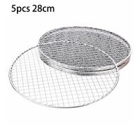 5pcs Rotondo Monouso Filo Rete Griglia Griglie,Ferro Arrostire Cucinare