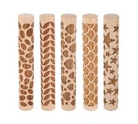 5pcs Rullo Legno 10cm Stampa Stella per Attrezzi Ceramica