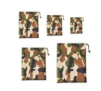 5PCS Sacchetti di Roba Coulisse Sacchetti di Stoccaggio Campeggio Antipolvere Ca