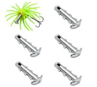 5Pcs Sea Urchin Bait Anchor Shaped Sinker Weights with Anti-Slip Locking Hook,Professional Bait Keeper Weight Sinkers 1/8 Oz, 3/16 Oz, 3/32 Oz,Outdoor Fish Tools,for Urchins-Style Soft Plastics