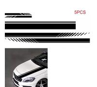 5pcs/set auto posteriore specchio Porta Strisce Vinile TETTO COFANO ADESIVI