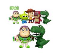 5pcs/set Toy DollsStory Buzz Lightyear Action Figures Toys Set Minifigures Cake Topper Home Decoration Gifts