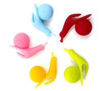 5PCS Silicone Bustina di tè Holder Cup Lumaca a forma di caramella Silicone Tea infusore Colino Clip Regalo SetDurability