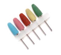 5pcs Silicone Unghie Strumenti di Finitura Grinding Heads Miglioramento Manicure Risultati Adatto Sia Per Salone E Uso Domestico