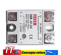 5pcs Single Phase DC 3-32V to AC 24-380VAC SSR-40DA 40A Solid State IT