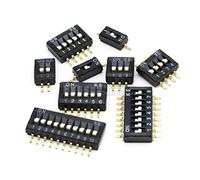 5PCS SMD SMT Slide Type Switch 1.27mm Position Way DIP Black Pitch Toggle Switch Black Snap Switch (Color : 5P) (Color : 4p) VWWJCCRO