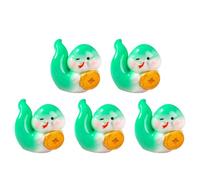 5Pcs Snake Cake Toppers Resine Figurine Per 2025 Zodiaci Cambiare Colore Serpente Statua Ornamenti Per Gli Appassionati Di Cottura