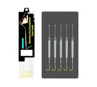 5Pcs Sospensione Pesca Capelli Rigs Gancio Accessori Anti Fondo Carp Rigs Esche Gancio Spinato Pronto Per L'Uso Manuale Galleggiante Rig Pesca