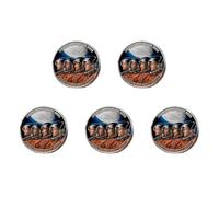 5pcs Space Exploration Collectible Challenge Cin Silvers Plated Moon Landing Memorabilia Silver Coins, Collectible Memorabilia for Astronomy Lovers Home Decor Birthdays Anniversaries