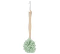 5pcs spazzola da bagno di loofah, doccia da doccia per la doccia spazzola da doccia posteriore spugna da bagno ridotto con manico in legno per bagno (Wooden handle-green)
